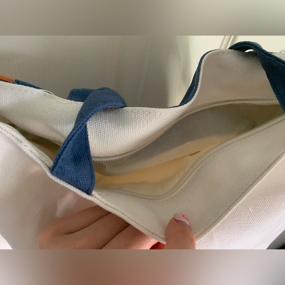 Cute Duck bottom inspired 2 way Canvas tote & Crossbody-NWOT - Picture 5 of 12